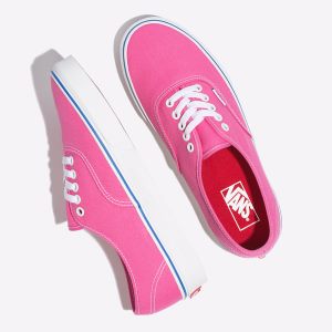 Vans Erkek Spor Ayakkabı Authentic Pembe/Beyaz | 41028-730